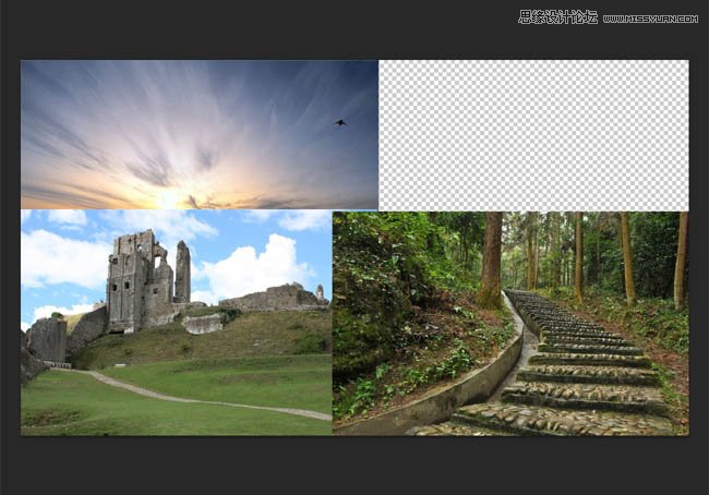 PS合成森林中的阴森古堡效果图