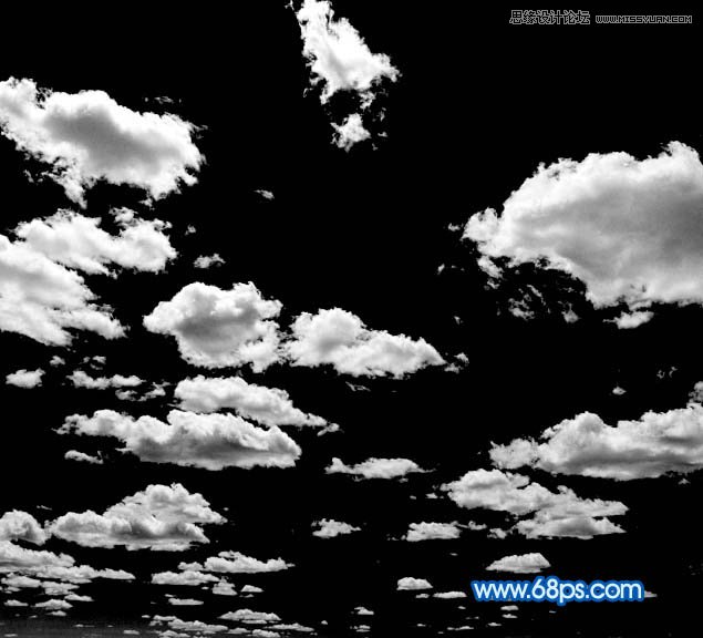 PS制作时尚大气的云朵艺术字教程