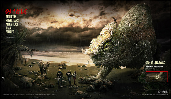 PS合成超酷的蜥蜴电影海报教程