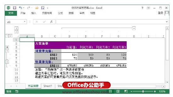 excel方案管理器使用 实例介绍Excel方案管理器的使用方法 excel方案管理器使用 实例介绍Excel方案管理器的使用方法