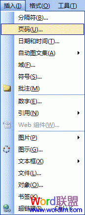 word添加页码 Word2003如何添加页码