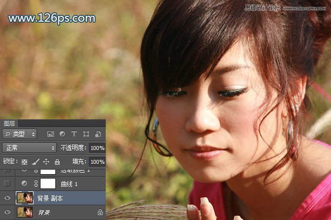 PS制作美女照片唯美的蓝色效果