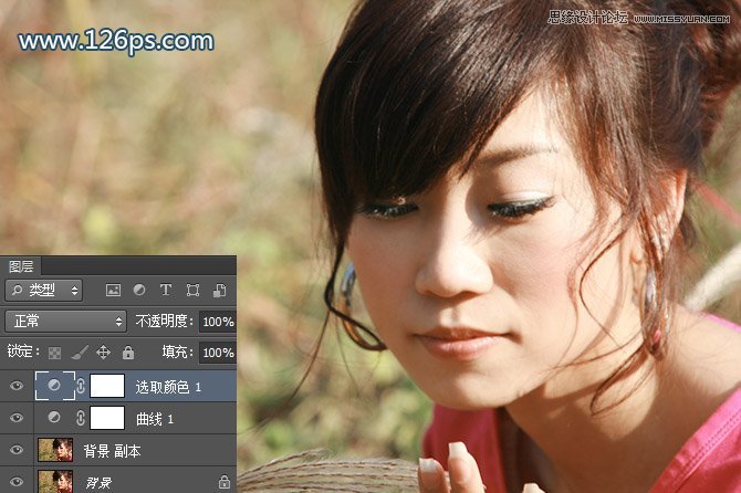 PS制作美女照片唯美的蓝色效果