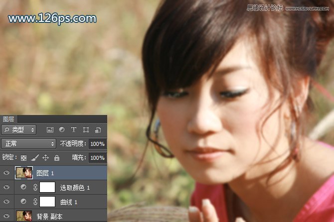 PS制作美女照片唯美的蓝色效果