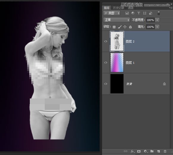 PS合成创意大气的烟雾人像效果