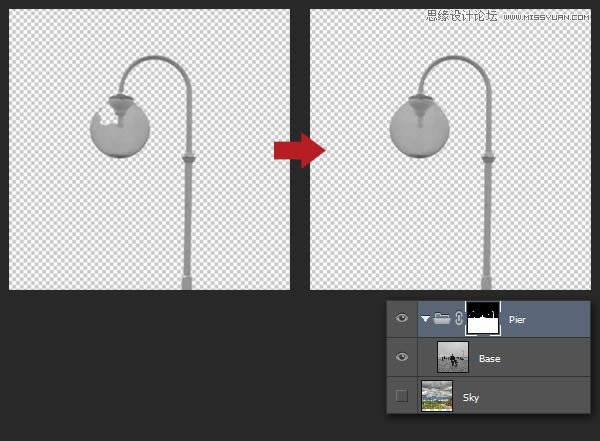 PS制作逼真生动的的下雨效果图
