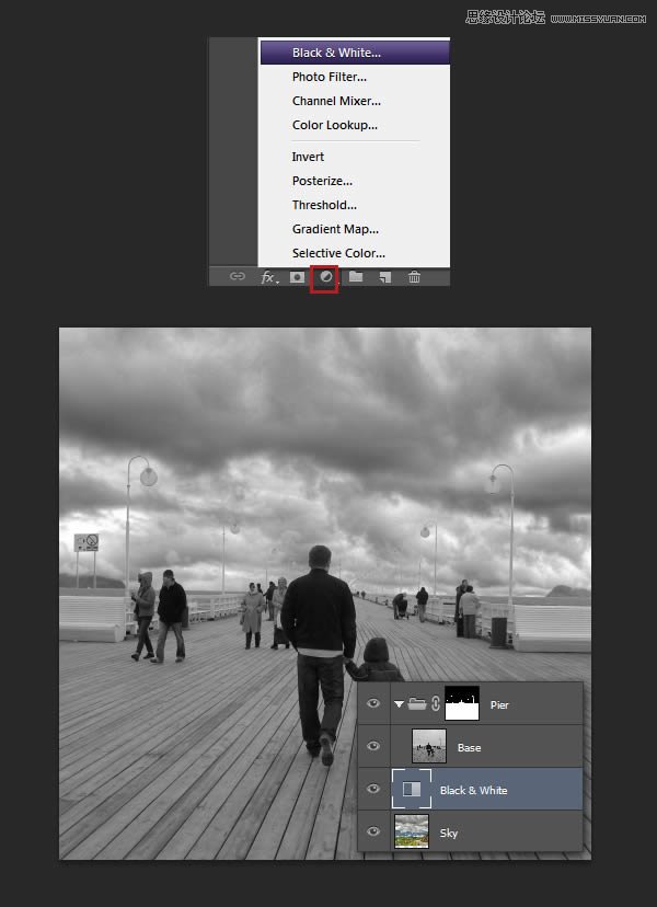 PS制作逼真生动的的下雨效果图