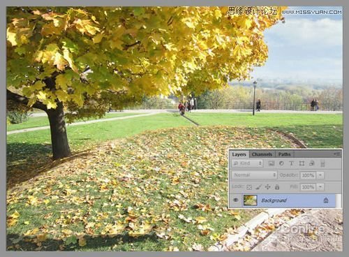 PS制作超酷的秋季风格立体字