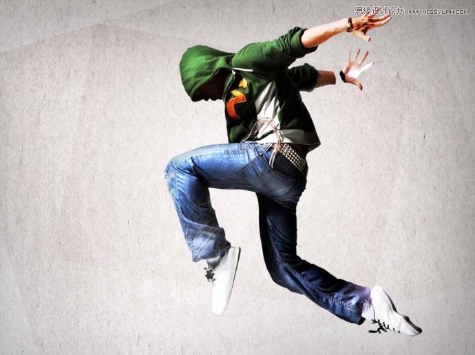 PS设计跳舞者桌面壁纸教程