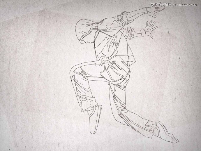 PS设计跳舞者桌面壁纸教程