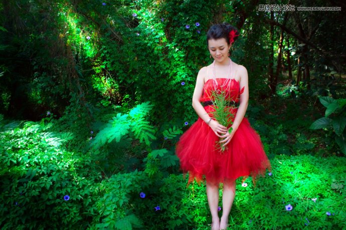 PS调出灰蒙蒙公园照片清新色调