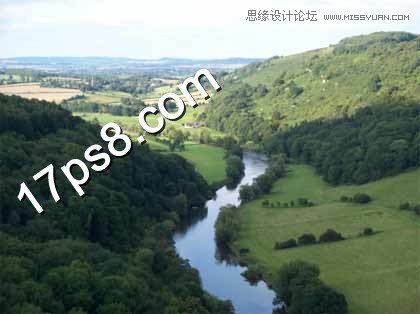 PS合成山顶上巍峨城堡教程