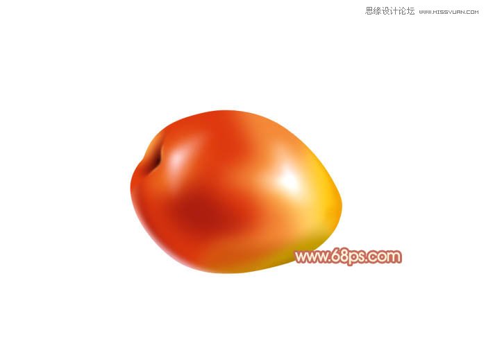 PS制作漂亮逼真的红梨教程