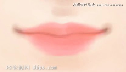 PS解析转手绘中水嫩嘴巴的画法