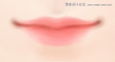 PS解析转手绘中水嫩嘴巴的画法