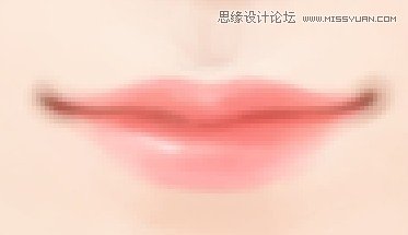 PS解析转手绘中水嫩嘴巴的画法