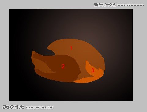 PS绘制香喷喷的逼真烤鸡教程