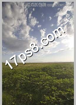 PS合成瀑布山谷下的游荡巫师