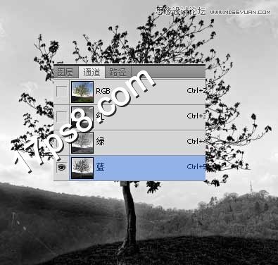 PS合成瀑布山谷下的游荡巫师