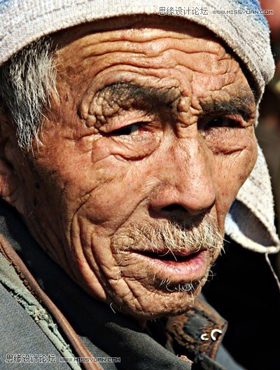 PS合成超酷逼真的人头树木教程