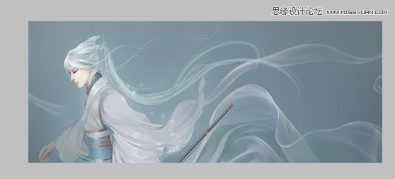 PS制作山河拱手为君一笑古风签名