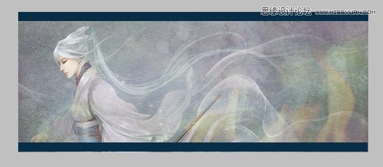 PS制作山河拱手为君一笑古风签名