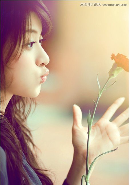 PS调出柔美的日系黄色调