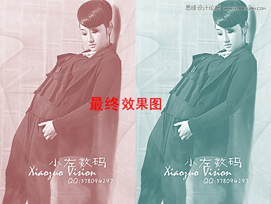 PS调出模特照片另类的时尚色调