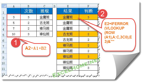 excel VLOOKUP函数VLOOKUP使用技巧之按指定次数重复数据