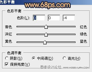 PS调出外景美女甜美的黄色调