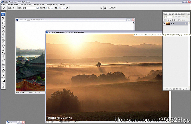 PS为古都照片添加神秘效果