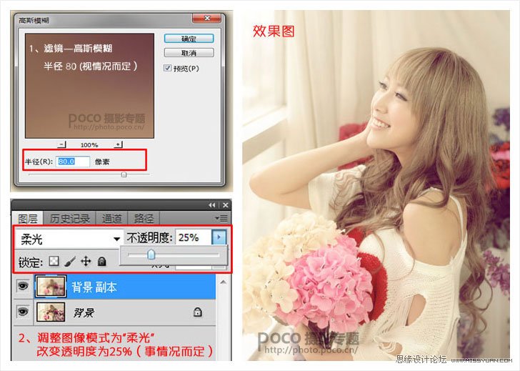 PS调出外景人像朦胧的日系效果