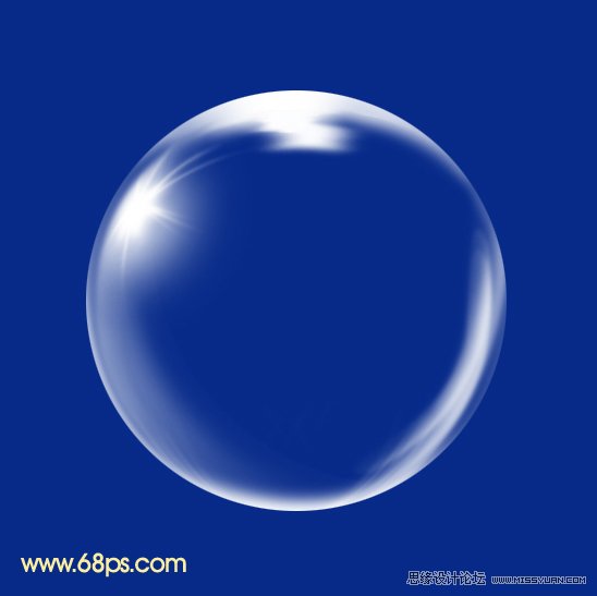 PS绘制漂亮的透明泡泡教程