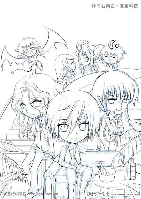 PS绘制Q版的卡通人物