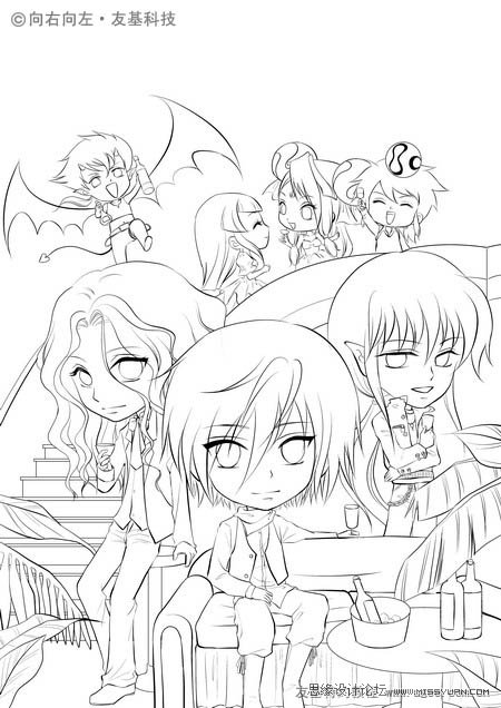 PS绘制Q版的卡通人物