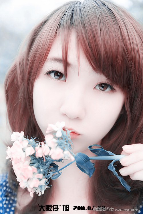 PS调出人物粉嫩的甜美色