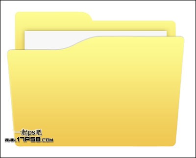 PS制作黄色共享文件夹图标