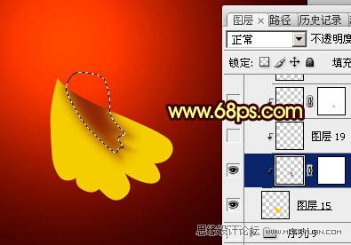 PS绘制金色华丽的富贵牡丹