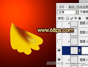 PS绘制金色华丽的富贵牡丹