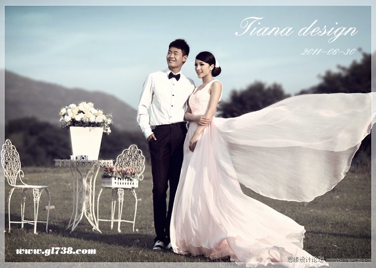 PS处理影楼照片的质感暗色调