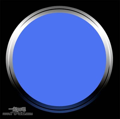 PS金属质感的圆形网页按钮
