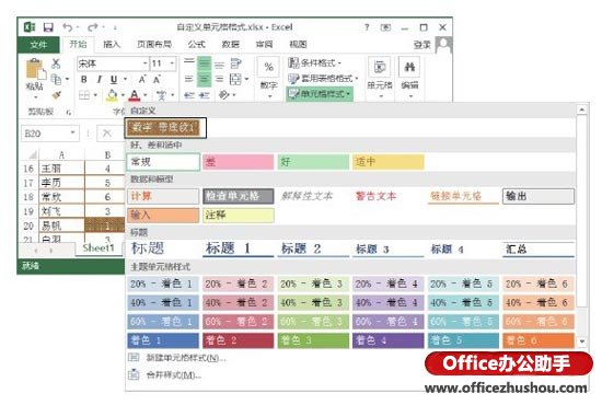excel设置单元格格式自定义 Excel 2013中保存自定义单元格格式的方法