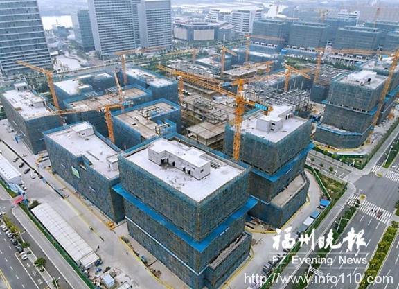 中国东南大数据产业园研发楼五期封顶