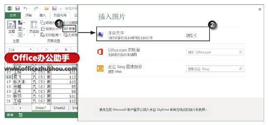 excel工作表打印区域 在Excel工作表的数据区域显示背景图片的方法