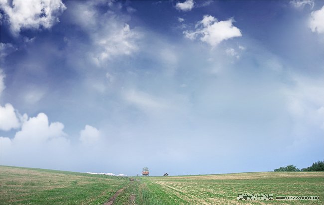 PS合成可爱的卡通云彩教程