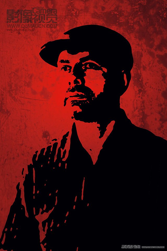 PS制作切格瓦拉经典版画肖像效果