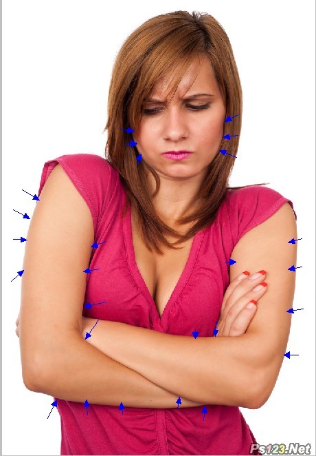 PS利用滤镜简单给美女减肥