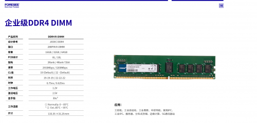 以创新驱动发展,FORESEE持续提供高质量存储方案