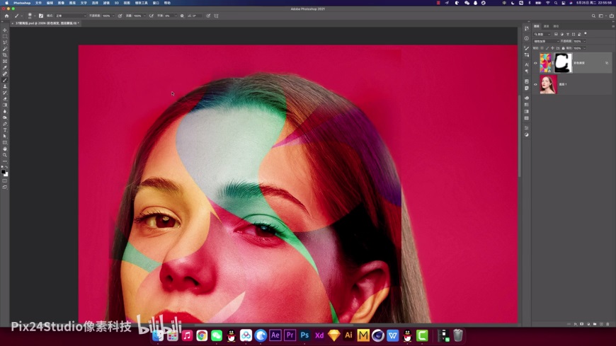 制作人像彩绘艺术效果PS教程