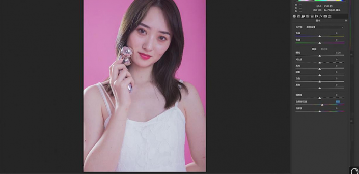 用PS给美女模特后期美容瘦身